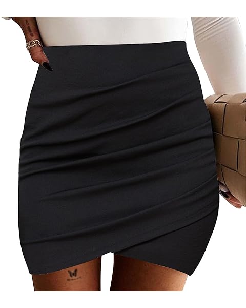 high waisted bodycon skirt